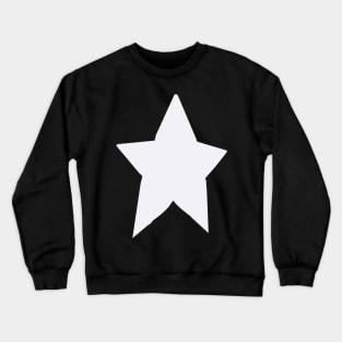 Periwinkle Blue Very Peri Almost White Tone Star Crewneck Sweatshirt